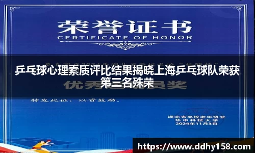 乒乓球心理素质评比结果揭晓上海乒乓球队荣获第三名殊荣